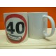 Tazza mug in ceramica compleanno 30 - 40 - 50 misura 8x10