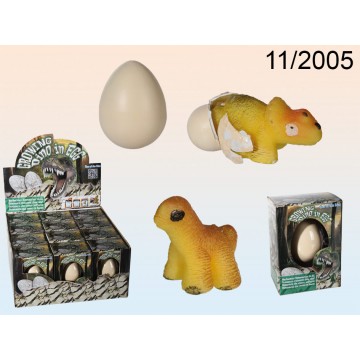 11/2005 - Mini-Dinosauro crescente in uovo, ca. 6 cm, 6 ass., 12 pz. per displayEAN 4029811341498144 pezzi