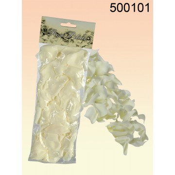 500101 - Petali di rosa color crema, ca. 100 pz., in sacchetto di plastica con header cardEAN 4044984000614