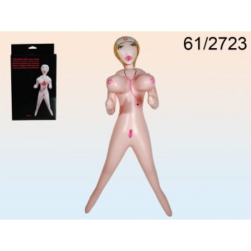 61/2723 - Bambola gonfiabile, Sexy infermiera, ca. 155 cm, in confezione con Header CardEAN 4029811319138