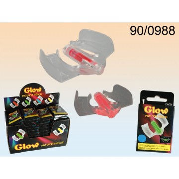 90/0988 - Oggetto per bocca, Glow, ca. 4,5 cm, 4 colori ass., in confezione con Header card, 48 pz. per display