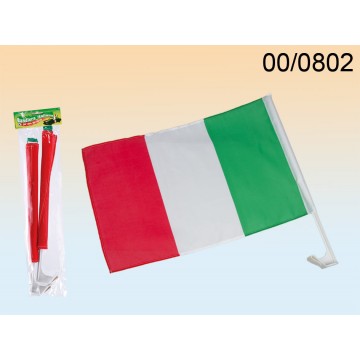 bandiera italia con attacco per macchina