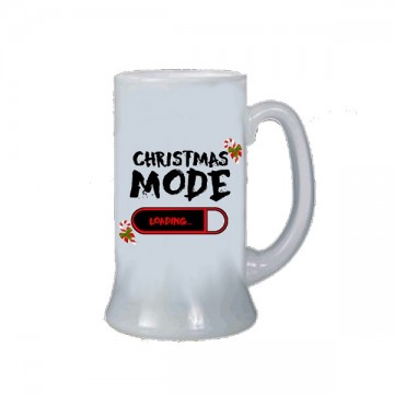 Boccale birra personalizzato christmas mode