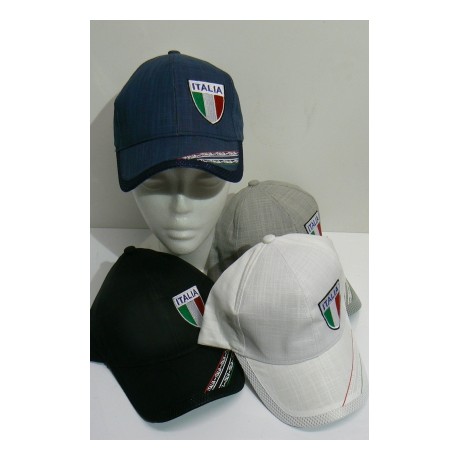 Cappello Italia con frontino assortito in 5 colori con. 12 pezzi
