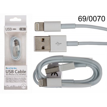 Cavo USB per iPhone 5, 5s, 6 & 6 Plus, L: ca. 1 m, in confezione