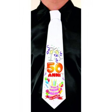Cravatte con stampa (happy birthday 50 anni)