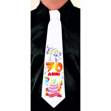 Cravatte con stampa (happy birthday 70 anni)