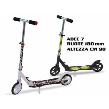 Monopattino scooter urban cts 180 ruote 180 mm altezza fino a 98 cm telaio in alluminio portata massima 100 kg
