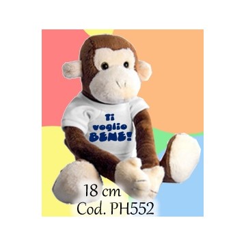 Peluches 18cm con scritta Ti voglio bene