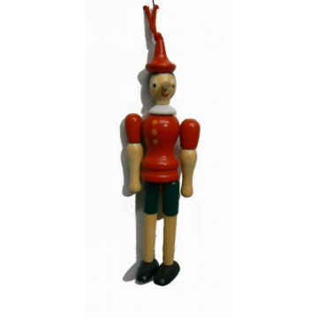 Pinocchio in legno snodabile cm 16
