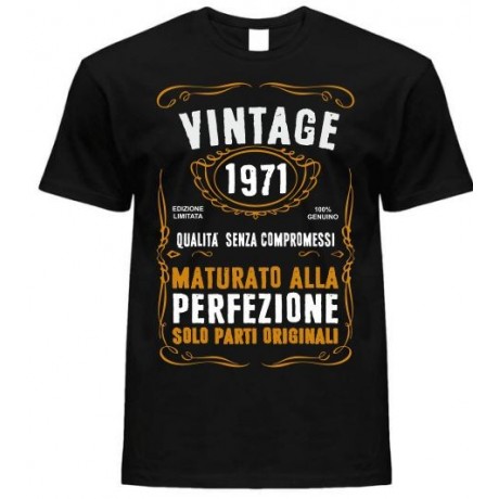 T-shirt vintage 1971 maturato alla perfezione