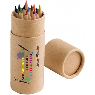 20 set da 12 matite scritta non smettere colorare la vita maestra ad alunno regalo