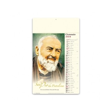 kit 100 calendari San Pio bimestrale personalizzati con il tuo logo