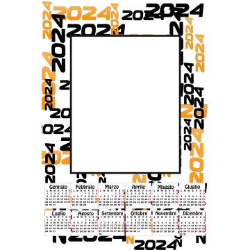 calendario plastificato a3 personalizzato 1 foto 2024 parete idea regalo