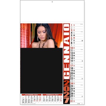 Calendario sexy donne mensile con 12 fogli