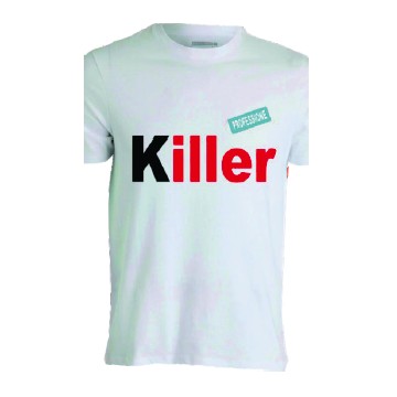 t-shirt con frase KILLER.. taglie assortite S-M-L-XL-XXL