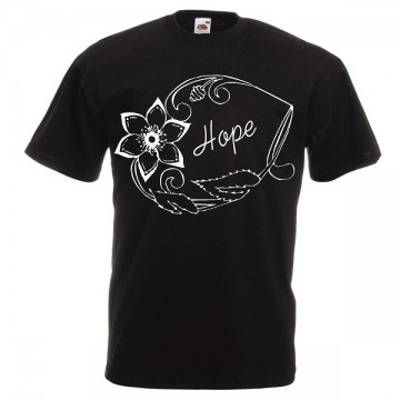 t-shirt cotone scritta HOPE