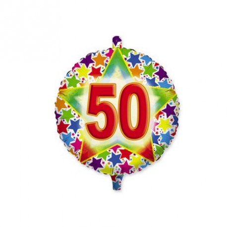 Palloncini mylar cm 45 buon compleanno 50 anni 18  - Pazza Idea Regali  Ingrosso